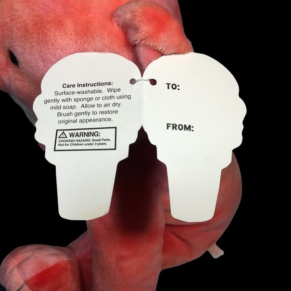 Papal Giftware Raspberry Sherbearts Teddy Bear Plush Pink Stuffed Animal RARE - Picture 11 of 11